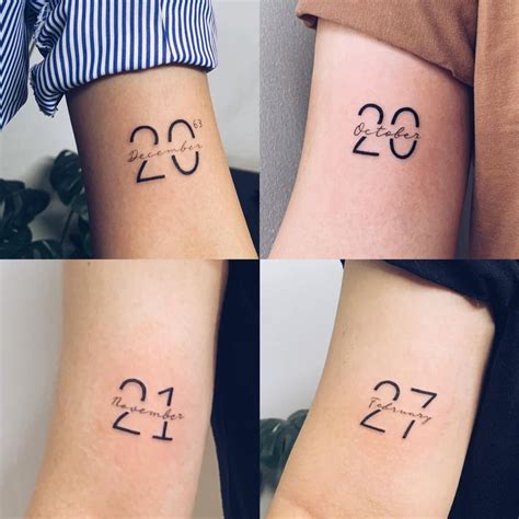 unique birthdate tattoo|Birth date tattoo ideas